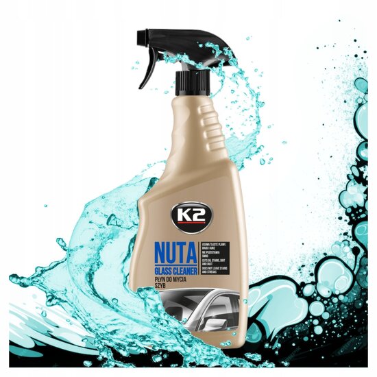k2 nuta glascleaner - ruiten schoonmaakmiddel - ramen cleaner - autoruiten schoonmaak middel - auto ruiten reiniger