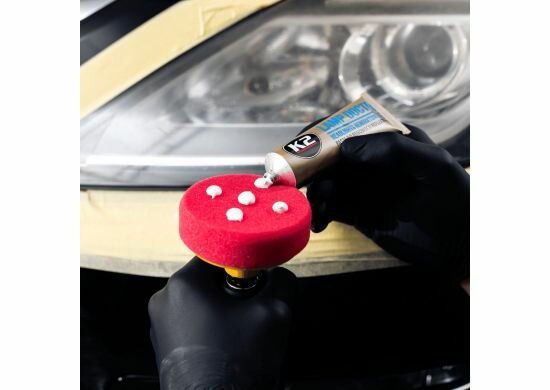 k2 koplamp polijspad - professionele polijs pad - koplampen polijsen - lamp doctor polijs spons - poetspad voor kop lamp