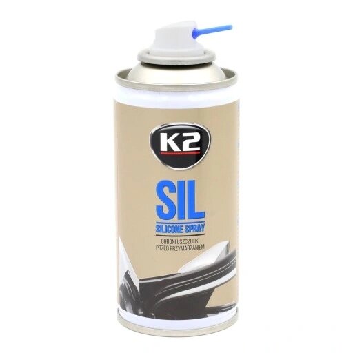 k2 100% professionele siliconenspray - voor rubberen en kunststof auto-onderdelen - smeert - verzorgt - rubber b