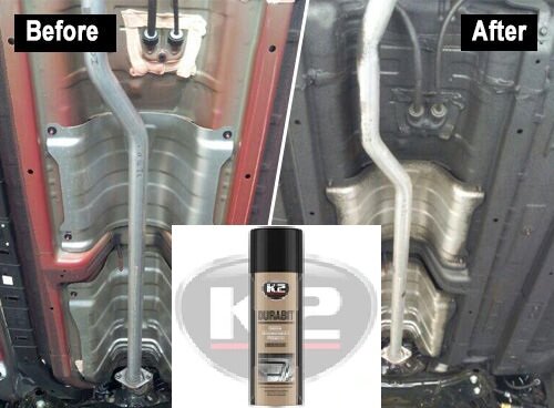 K2 durabit bitumen onderhoud spray - bodembeschermer - wielkastspray - beschermcoating - antiroest - rubberspray - dorpel spray