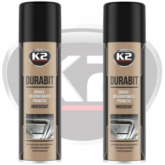 K2 durabit bitumen onderhoud spray - bodembeschermer - wielkastspray - beschermcoating - antiroest - rubberspray - dorpel spray
