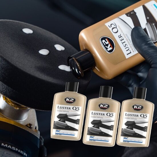 k2 poetspasta Luster q5 - autopoets - polijsen - auto polijs pasta - poetsmiddel - poetsmelk