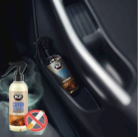 luchtverfrisser anti tabak 250 ml - autogeur - autoparfum - aroma spray - k2 cayon