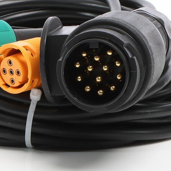 kabel set aspock 4 meter - kabelset 13 polige stekker - verlichtingskabel - aanhanger kabel 