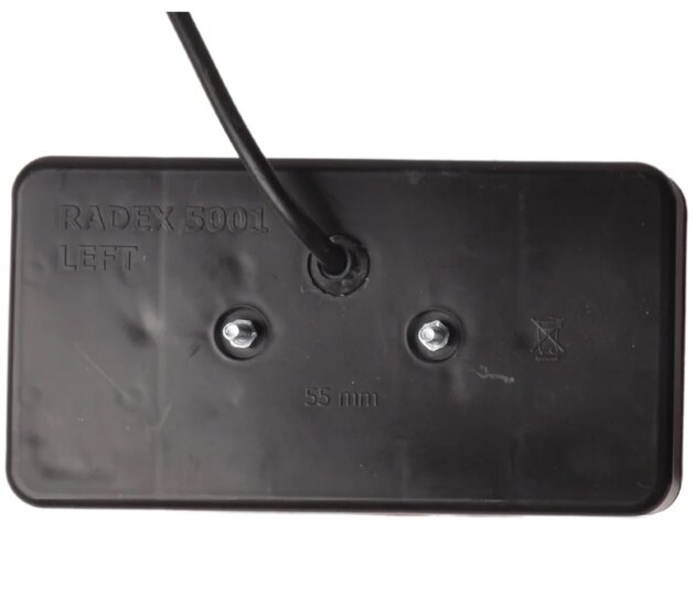 achterlicht radex 5001 links - achterlamp 1.5 meter x 5 pins connector - aanhangerlamp