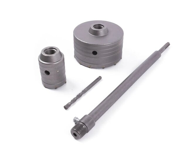 Komboren set verleng, 50 en 110mm, komboor gehard staal