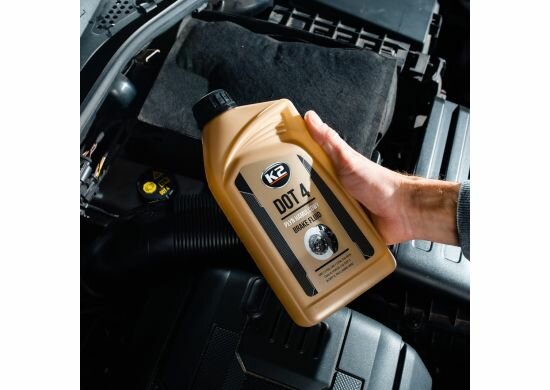 k2 dot4 1 liter remvloeistof - vol synthetische rem vloeistof - hoogwaardige remolie voor zwaar belastbare auto's - dot 4