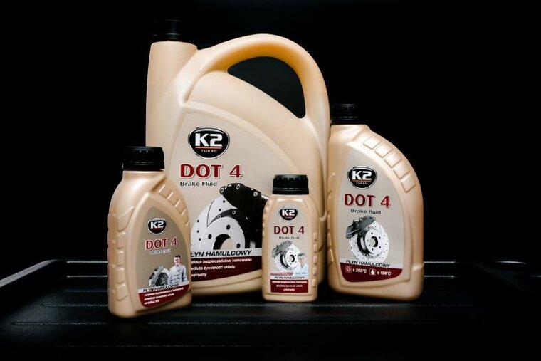 k2 dot4 1 liter remvloeistof - vol synthetische rem vloeistof - hoogwaardige remolie voor zwaar belastbare auto's - dot 4