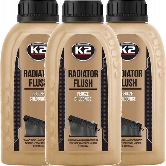 k2 radiatorflush 400 ml - reiniging en bescherming koelsysteem - schoonmaken radiator en koelsysteem - ontvetter - reiniger rad