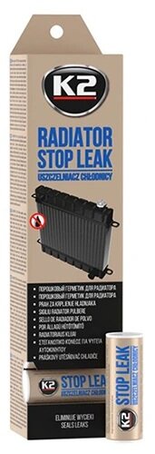 k2 autoradiator stop leak - radiator lek stopper van de auto - gaten dichter doormiddel van poeder 18,5 gram - radiator fixer -