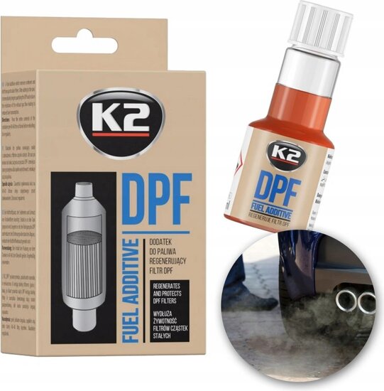 k2 dpf 50ml – regeneratie en bescherming van het dpf - filter zonder demontage - dpf filter schoonmaken - roetverbranden