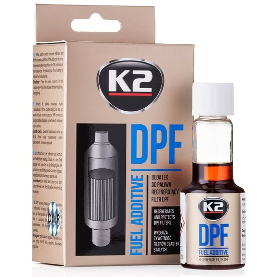 k2 dpf 50ml – regeneratie en bescherming van het dpf - filter zonder demontage - dpf filter schoonmaken - roetverbranden