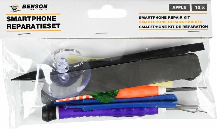 precisie gereedschap set 12 delig - reparatie kit - smartphone reparatieset - benson