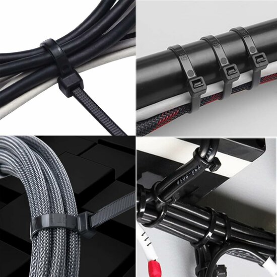 3,6 x 200 mm kabelbinders - bundelbandje - bandjes - snelbinders - electrakabelbinder - plasticbandje - kunstofbandje - cable z