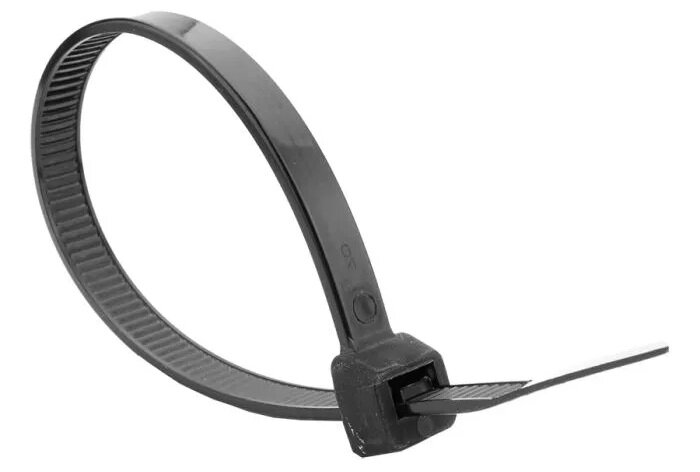 2,5 x 100 mm zwart  tie raps - tiewraps - bundelbandje - kunstofbandjes - plasticbandjes - electrabandjes - bandjes - pvc bandj