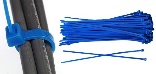 Kabelbinders Blauw - 5 x 250 mm - Tiewraps - Tieraps - 50 delig - ASTA
