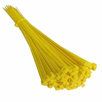 5 x 250 mm kabelbinder - trekbandje - bundelbandje - cable zipper yellow 