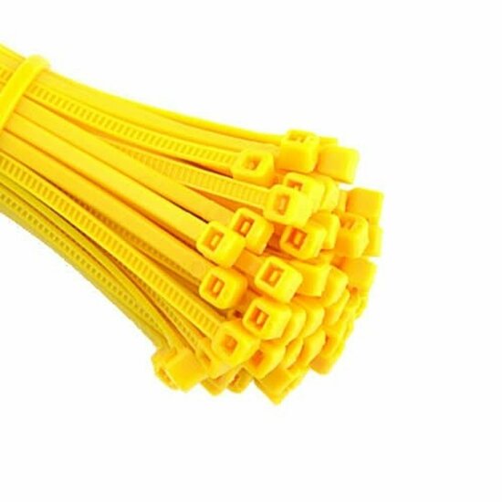 5 x 250 mm kabelbinder - trekbandje - bundelbandje - cable zipper yellow 