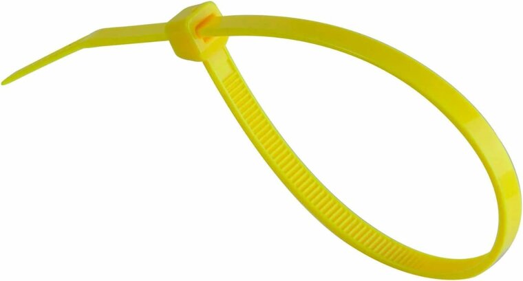 5 x 250 mm kabelbinder - trekbandje - bundelbandje - cable zipper yellow 