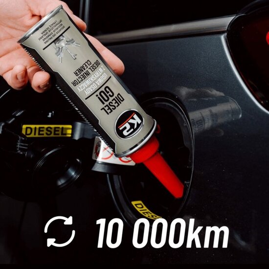 k2 diesel go injector cleaner 250ml - reiniger voor diesel injectoren - rook vermindering - brandstofadditief - uitstoot vermin