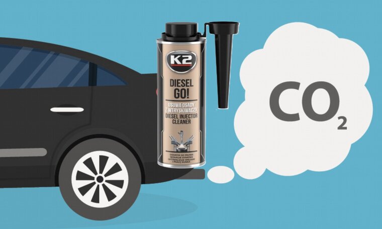 k2 diesel go injector cleaner 250ml - reiniger voor diesel injectoren - rook vermindering - brandstofadditief - uitstoot vermin