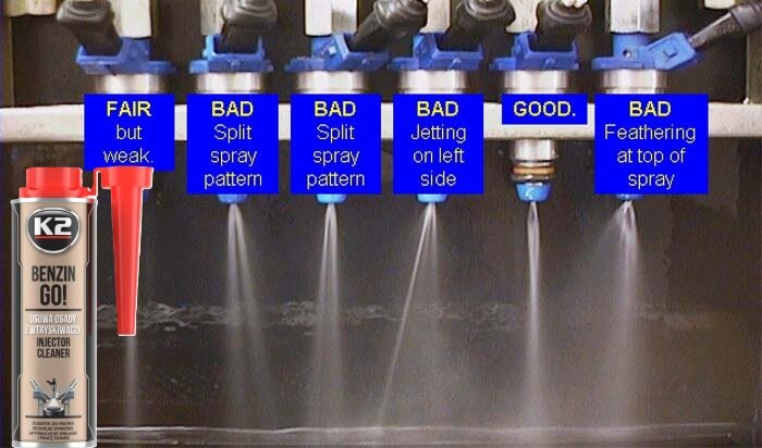 k2 benzine injector cleaner - rookvermindering - motor optimalisator - koolaanslag verwijdering benzine