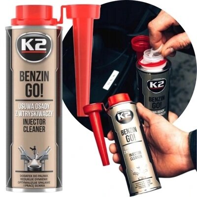 k2 benzine injector cleaner - rookvermindering - motor optimalisator - koolaanslag verwijdering benzine