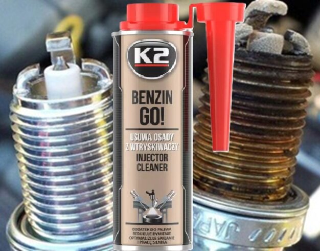 k2 benzine injector cleaner - rookvermindering - motor optimalisator - koolaanslag verwijdering benzine