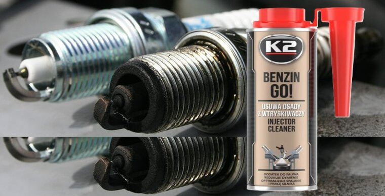 k2 benzine injector cleaner - rookvermindering - motor optimalisator - koolaanslag verwijdering benzine