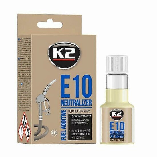 k2 e10 neutraliser benzine additief 50 ml - compensatie additief stabilisatie brandstof - oude brandstof verbetering - verhogin