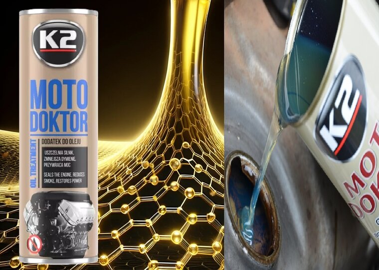 k2 motor doktor 443ml olietoevoeging - mengsmering voor motorolie - verbetering motorcompressie prestatie en afdichtingen - dik