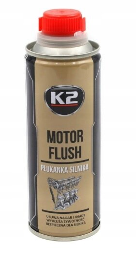 k2 motorspoelen - motor flush 250ml - motorreiniging - smeermiddel en antislijtageadditief - verwijdering koolstofafzetting, ol