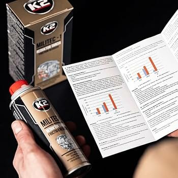 k2 militec 1 synthetisch additef 250ml - dunne duurzame laag op metaal delen - slijtage verminderaar - wrijving verminderling d
