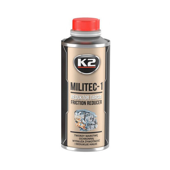 k2 militec 1 synthetisch additef 250ml - dunne duurzame laag op metaal delen - slijtage verminderaar - wrijving verminderling d