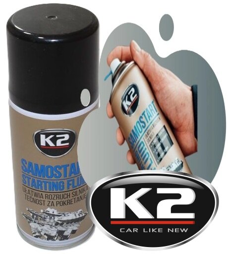 k2 motorstart vloeistof 400ml - startpilot - koude start piloot bij koude temperaturen - alle soorten motoren - beschermt motor