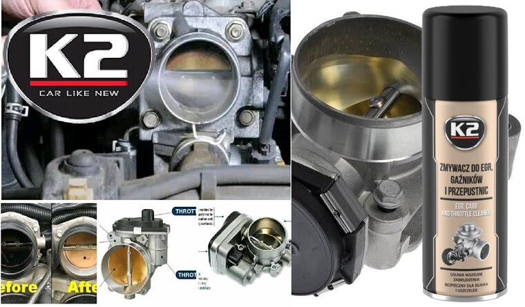 k2 egr preparaat - reinigingsspray voor het egr systeem - uitlaatgas recirculatie schoonmaak spray - turbocompressor en inlaats