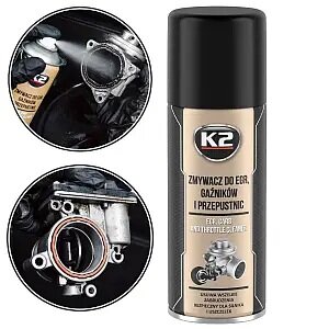 k2 egr preparaat - reinigingsspray voor het egr systeem - uitlaatgas recirculatie schoonmaak spray - turbocompressor en inlaats