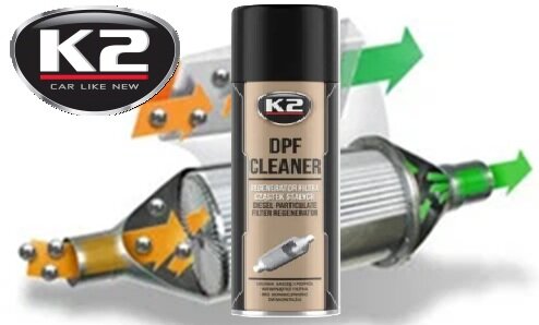 k2 dpf cleaner - diesel filter schoonmaak spuitbus - roetdeeltjes oplosser - dpf filter cleaning additief - reiniging voor dies