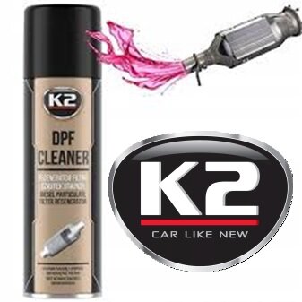 k2 dpf cleaner - diesel filter schoonmaak spuitbus - roetdeeltjes oplosser - dpf filter cleaning additief - reiniging voor dies