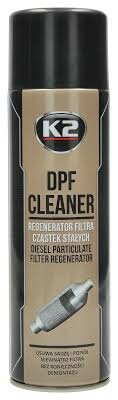 k2 dpf cleaner - diesel filter schoonmaak spuitbus - roetdeeltjes oplosser - dpf filter cleaning additief - reiniging voor dies