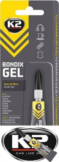 k2 bondix gel wc541 3g snel drogende cyanoacrylaat gellijm