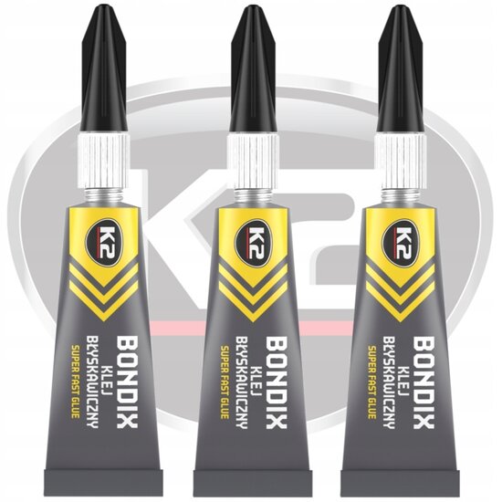 k2 bondix gel wc541 3g snel drogende cyanoacrylaat gellijm