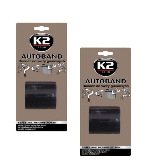 k2 autoband - hose - bandage - b3000 - zelfklevende reparatietape - integriteit van diverse soorten