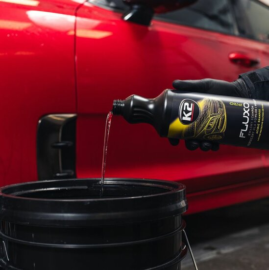 k2 fluxo pro - 1l - zure shampoo voor auto's met coating - veilig voor coating