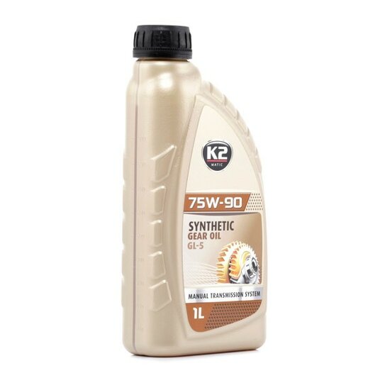 k2 75w-90 gl5 gl4 1l transmissieolie - nieuwste nanotech-technologie - hoogwaardige, volledig synthetische transmissieolie -  s