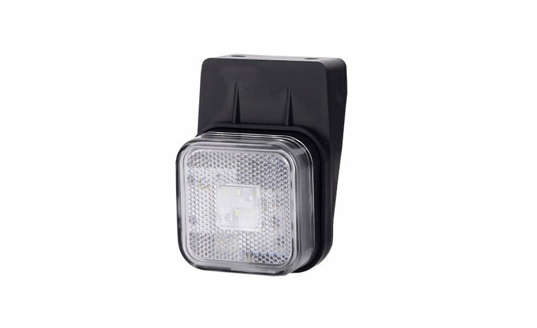 zijmarkeringslamp met houder - markeringslamp wit - contourlamp 12 en 24 volt - horpol