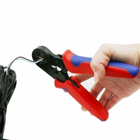 krimptang voor connectoren adermondstukken en elektrische terminals - 0,25 mm2 - 10 mm2