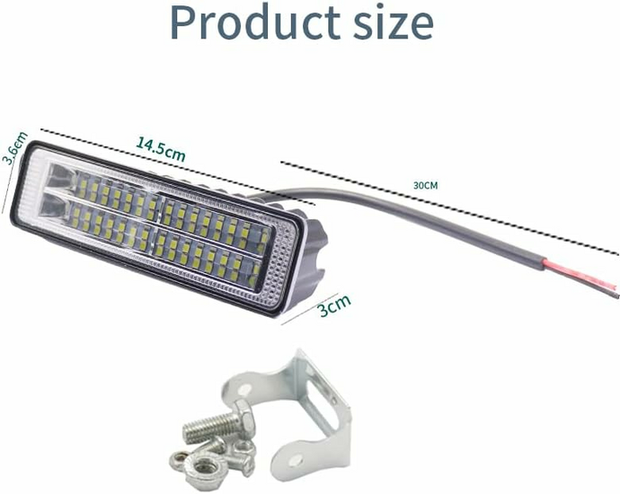 led paneel werklamp - 28 krachtige led's in robuuste aluminium behuizing - ledlamp