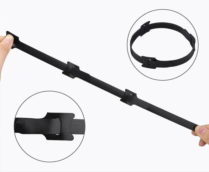 kabelbinders met velcro l=125mm b=12mm 5 stuks in verpakking