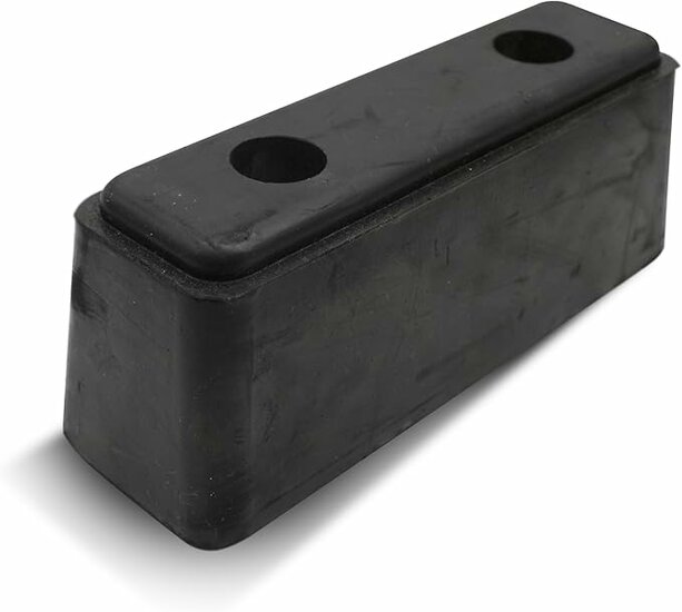 stootkussen 200x50x60x125mm 2 gaten - stootrubber - stootkussen